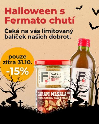 🎃 Halloween s Fermato chutí 👻 Máme pro vás malý strašně dobrý balíček – balík podzimních limitek! Speciál Pumpkin Spice +...